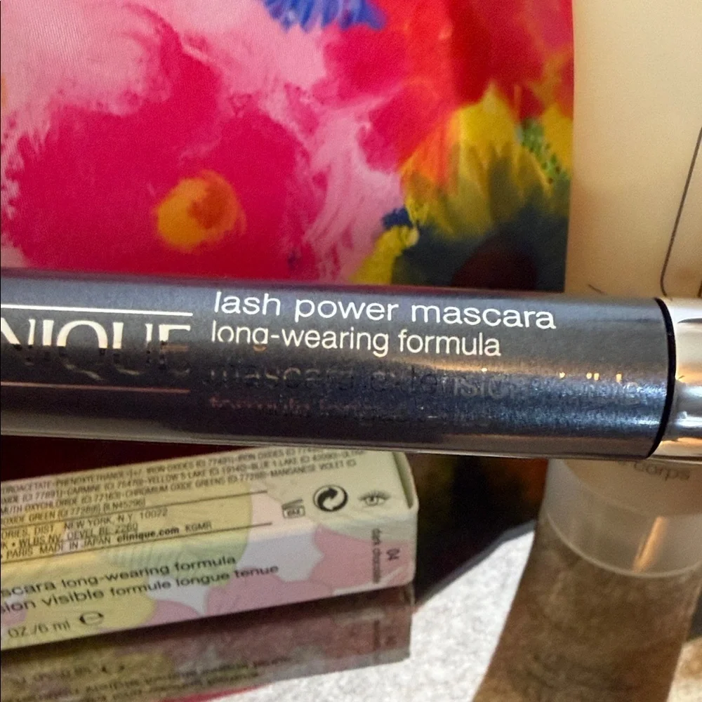 Clinique Jonathan Cohen Floral Cosmetic Bag Mascara Body Butter
